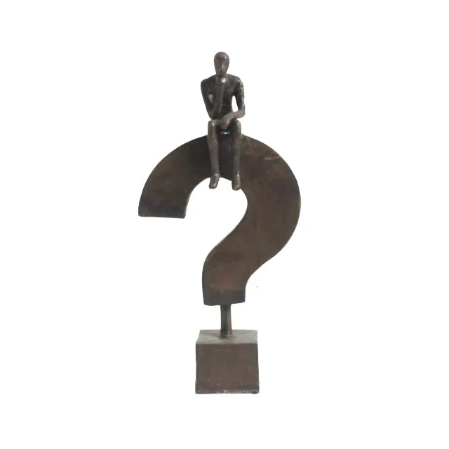 Sitting On Question Mark Handmade Human Sculpture Buy Male Nude