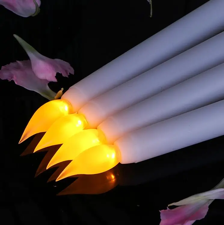11 Inch Battery Operated Flameless Taper Candles / Led Taper Candle