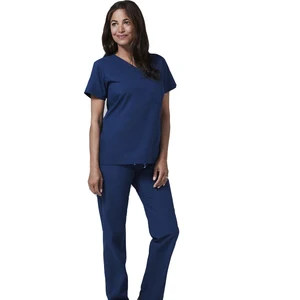 Polycotton V-neck Short Sleeves Hospital Tunic Beauty Uniforms Female Doctor Nurse Medical Scurbs Suit Medical Uniforms Polycotton V-neck Short Sleeves Hospital Tunic Beauty Uniforms Female Doctor Nurse Medical Scurbs Suit Medical Uniforms