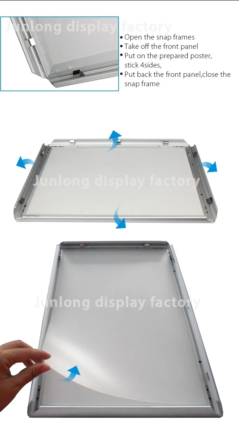 A0 A1 A2 A3 A4 B1 B2 Advertising Poster Board Aluminium Snap Poster