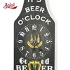 Friendship beer bottles model density time modern wall clock for flower shop