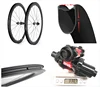 Disk Disc Brake T800 Carbon Fiber 50mm 28mm Clincher Matte Road Wheels Carbon Road Bike Wheels Bicycle Tubeless U Shape Rims