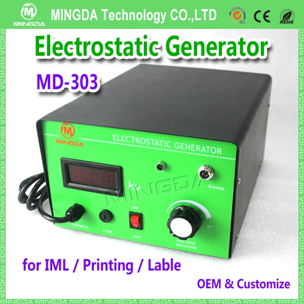 Big Discount Mingda 30kv High Voltage Electrostatic Generator / Static