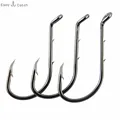 100pcs 8299 High Carbon Steel Fishing Hooks Offset Octopus Beak Thorny Barbed Bait Fishing Hook Carp