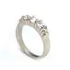 New Coming 316L Stainless Steel Engagement Ring prong setting 4mm Round Cut CZ in size 5-10