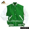 Baseball Letterman Varsity Jacket made of wool body and leather sleeves