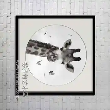 Modern Jerapah Hewan Lukisan Cat Air Buy Product Alibaba Gambar