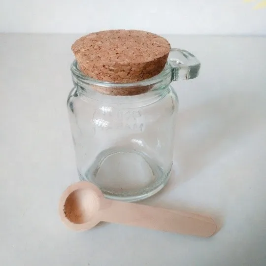 Glass Jar With Cork Lid And Wooden Spoon Buy Glass Jar With Cork Lid