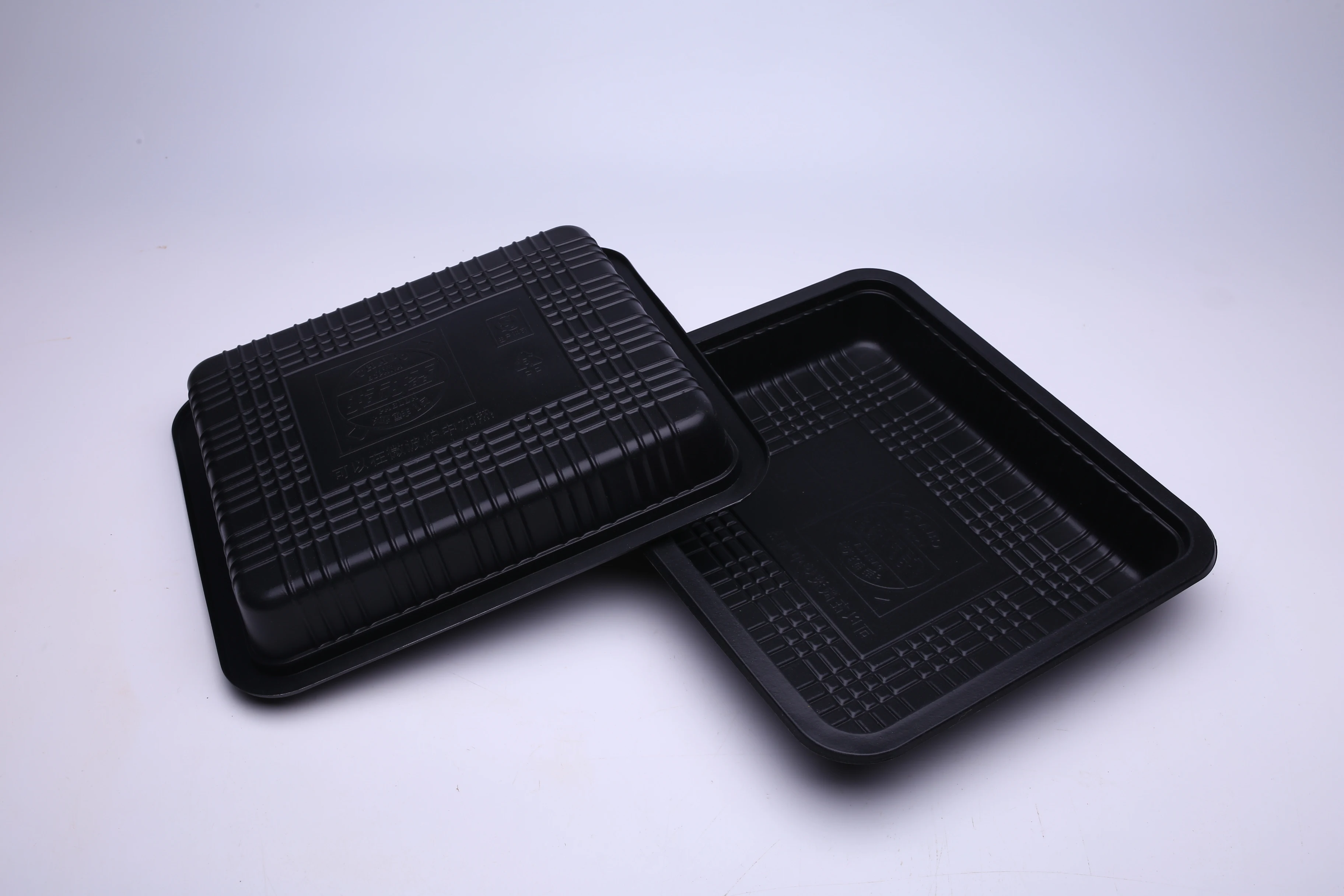 蔬菜托盘的翻盖一次性 pet 透明塑料包装盒