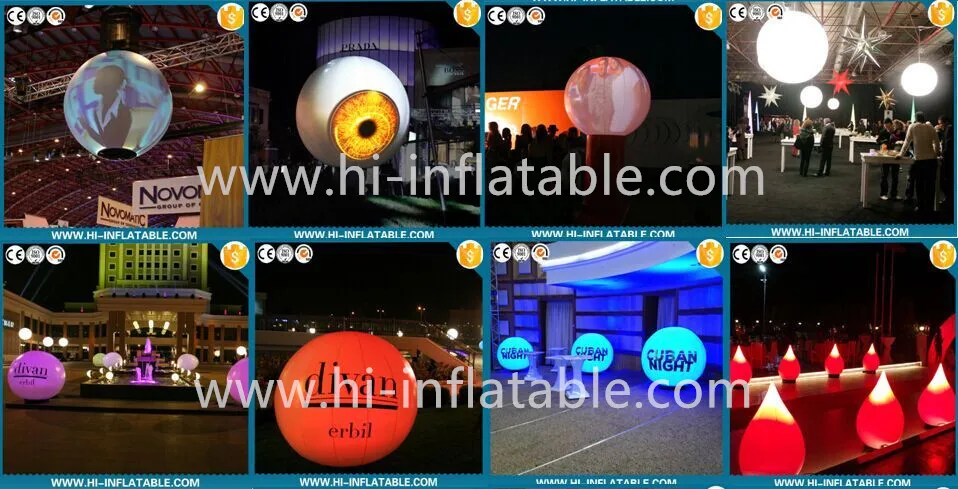 Newest design party, nightclub decoration lighting inflatable balls No. bl008 with colorful led light for people
