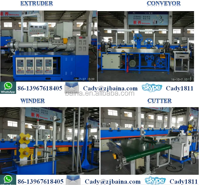 Rubber Extruder Machine/ Butyl Rubber Sheet And Tape Extrusion