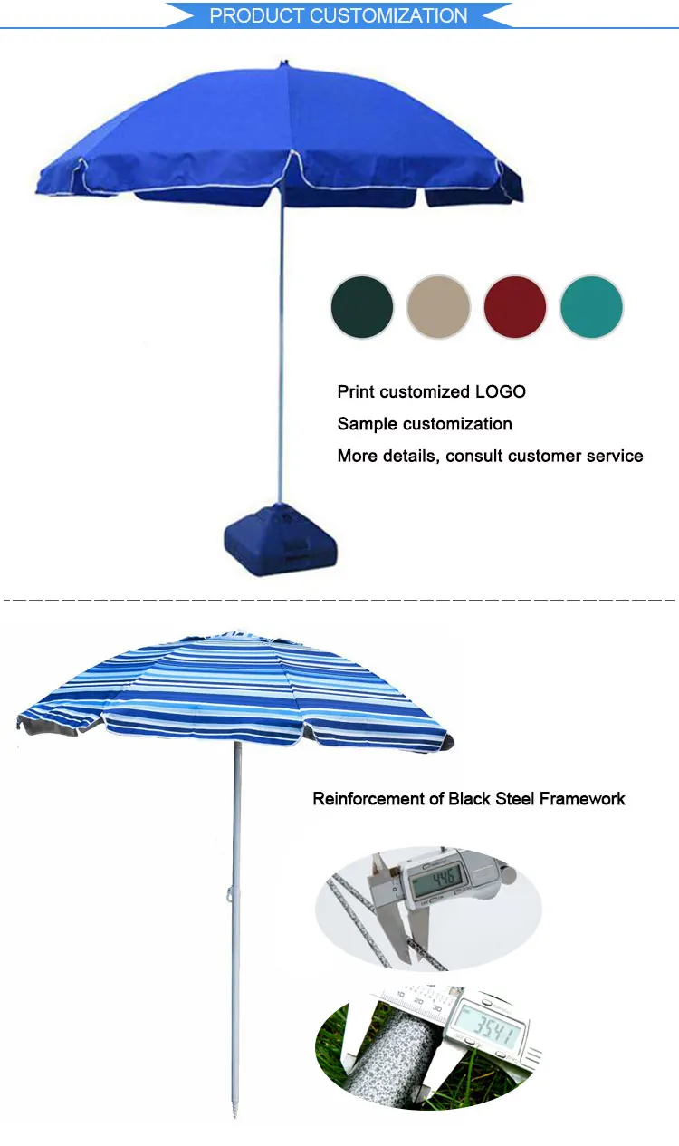 Top quality customized cheap advertising sun beach umbrella