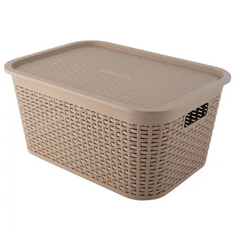 Pp Oem Livingroom Storage Wicker Baskets With Plastic Liner Pp Oem Livingroom Storage Wicker Baskets With Plastic Liner Lid