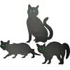 PK 3 Garden Patio Pest / Bird / Rodent / Fox Control Deterrent Black Scare Cats