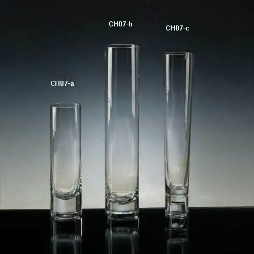 Glass Tube Cylinder Shape Floor Candle Holder For Wedd/wholesale Clear