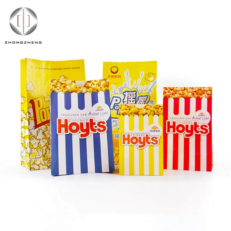 Custom Food Grade Factory Direct Paper Microwave Sealable Popcorn