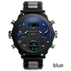 Men Watches BOAMIGO Brand 3 Time Zone Military Sports Watches Male LED Luminous Digital Quartz Wristwatches relogio masculino