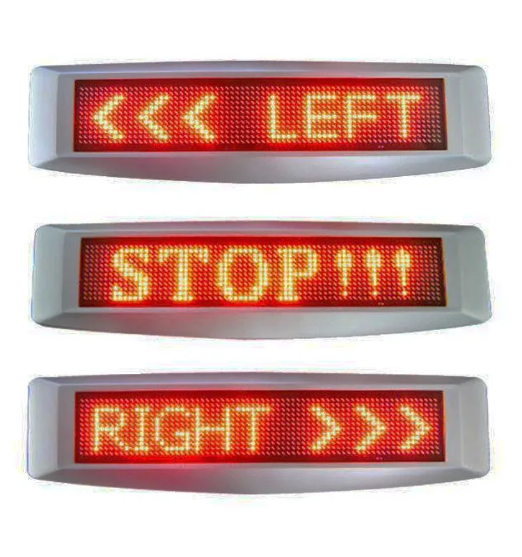 Custom made 12x72R scrolling message 12V motorcycle/battery bluetooth led sign and car led sign support multi-language