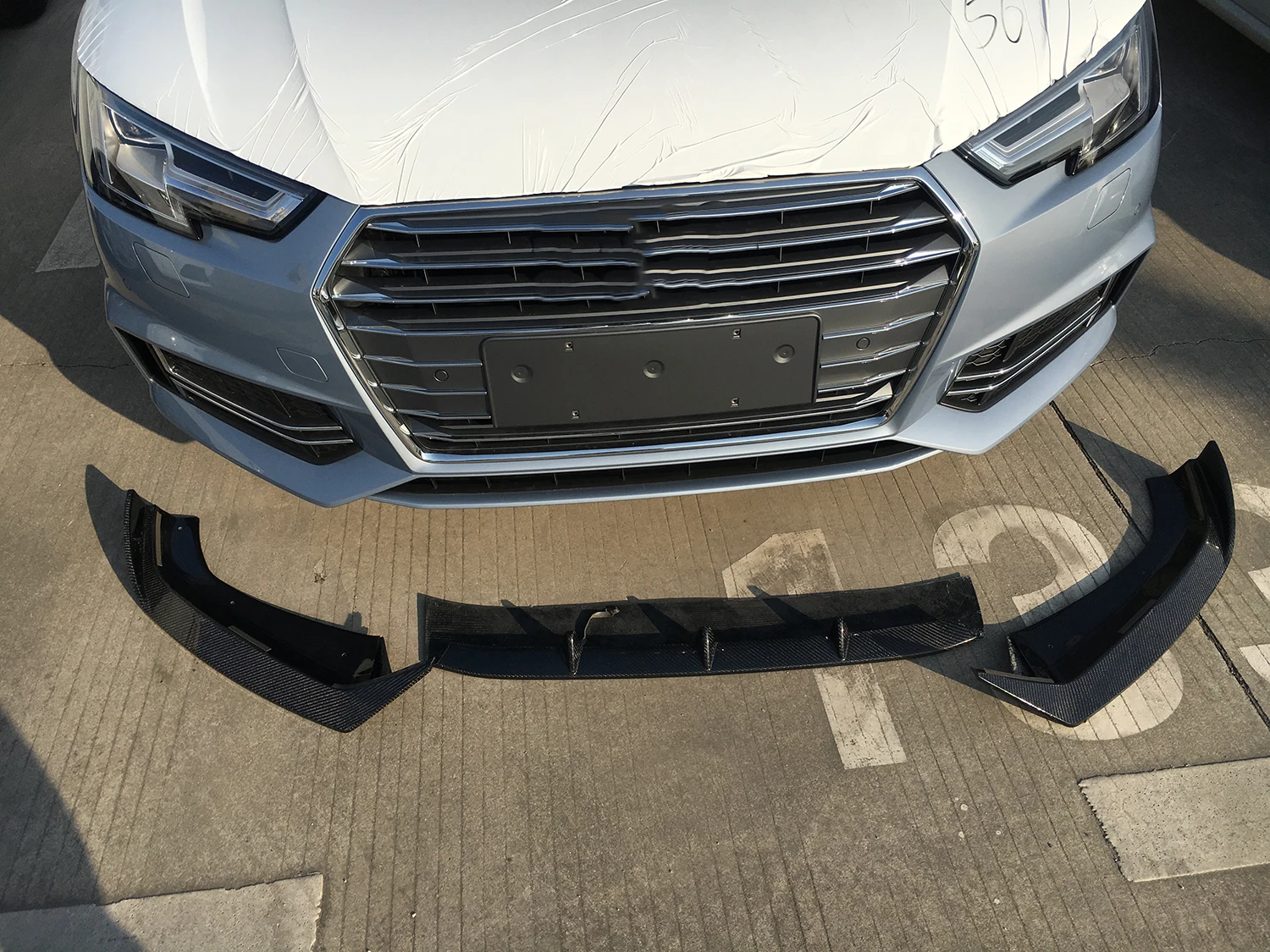 Carbon Fiber Front Bumper Lip For Audi A4 B9 Sline S4 1718 Buy For