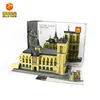 ZILLE Architecture Building Blocks For Kids Educational Plastic Connecting Toys Cathedrale Notre Dame De Paris 1380pcs