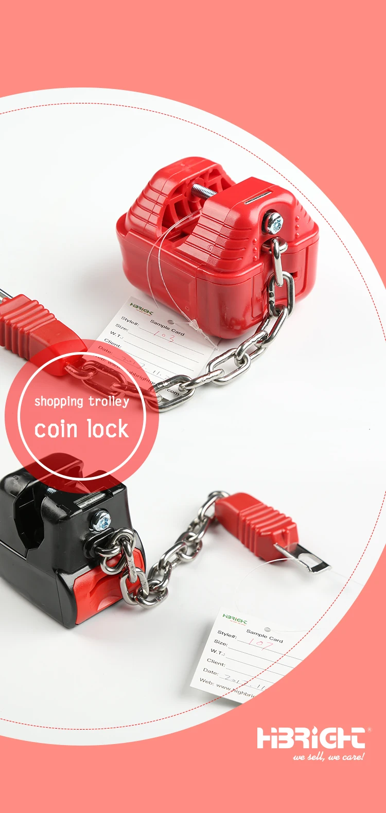 Supermarket Plastic Shopping Trolley Cart Coin Lock Buy Coin Lock For