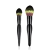 patent 2pcs black handle black green black hair noble makeup brush set private label