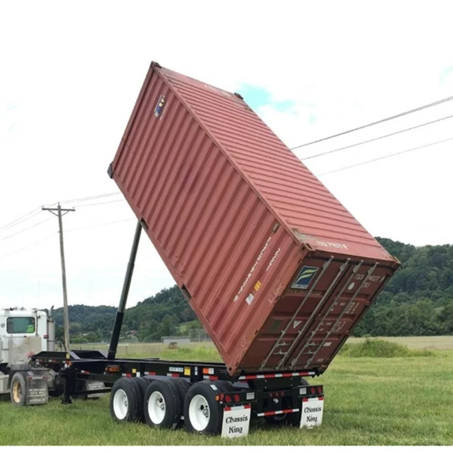 Huayu Manufacturer 20ft Container Tipping Chassis Buy Tipping