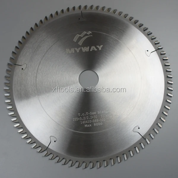 10'' Woodworking Laminate Carbide Tip Circular Saw Blade 80t 30mm Arbor