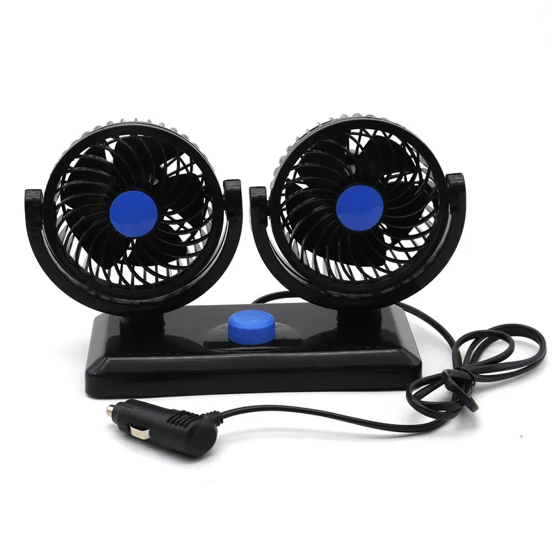 3 Speed Cooling Air Circulator A Electric Car Fan 360 Degree Rotatable Auto Fan for Home Office Car Outdoor Travel 