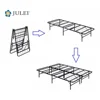 Factory Direct Sell Economic Price Heavy-Duty 14-Inch Queen Platform Metal Bed Frame Mattress Foundation