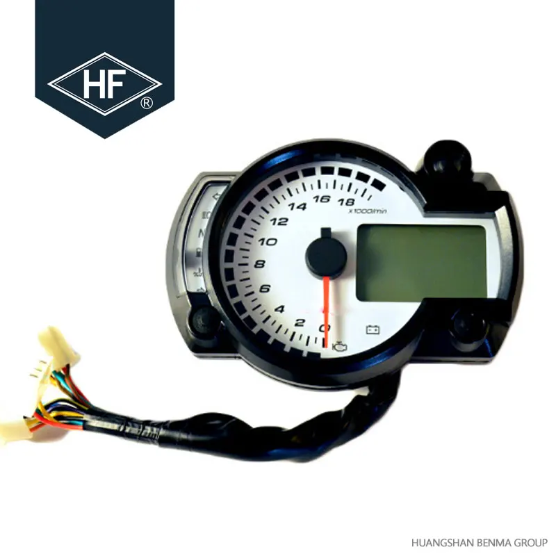 Custom Oem 7 Color Motorcycle Speedometer Tachometer Rpm Lcd Digital Odometer Buy Lcd Digital