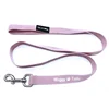 Custom wholesale print logo training working nylon dog collar run leash for small dog,nylon dog low moq leash material