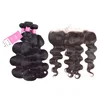 Virgin Raw Indian Body Wave Lace Frontal Closure Human Hair With Bundles