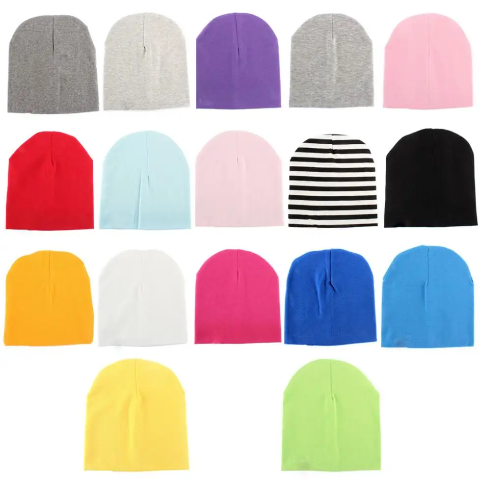 Chic Candy Colors Toddler Baby Boy Girl Cotton Warm Soft Crochet Cute Hat Cap Beanie