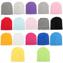 Chic Candy Colors Toddler Baby Boy Girl Cotton Warm Soft Crochet Cute Hat Cap Beanie