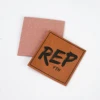 custom garment leather back patch labels for clothing