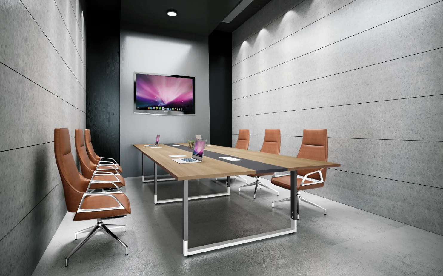 Rectangle 20 Person Large Conference Meeting Table With Executive ...