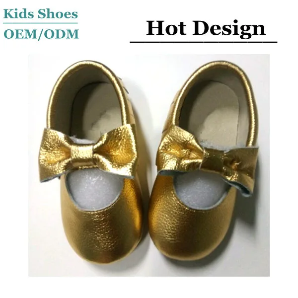 gold baby sandals