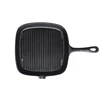 high quality black surface cast iron griddle /cast iron square griddle pan