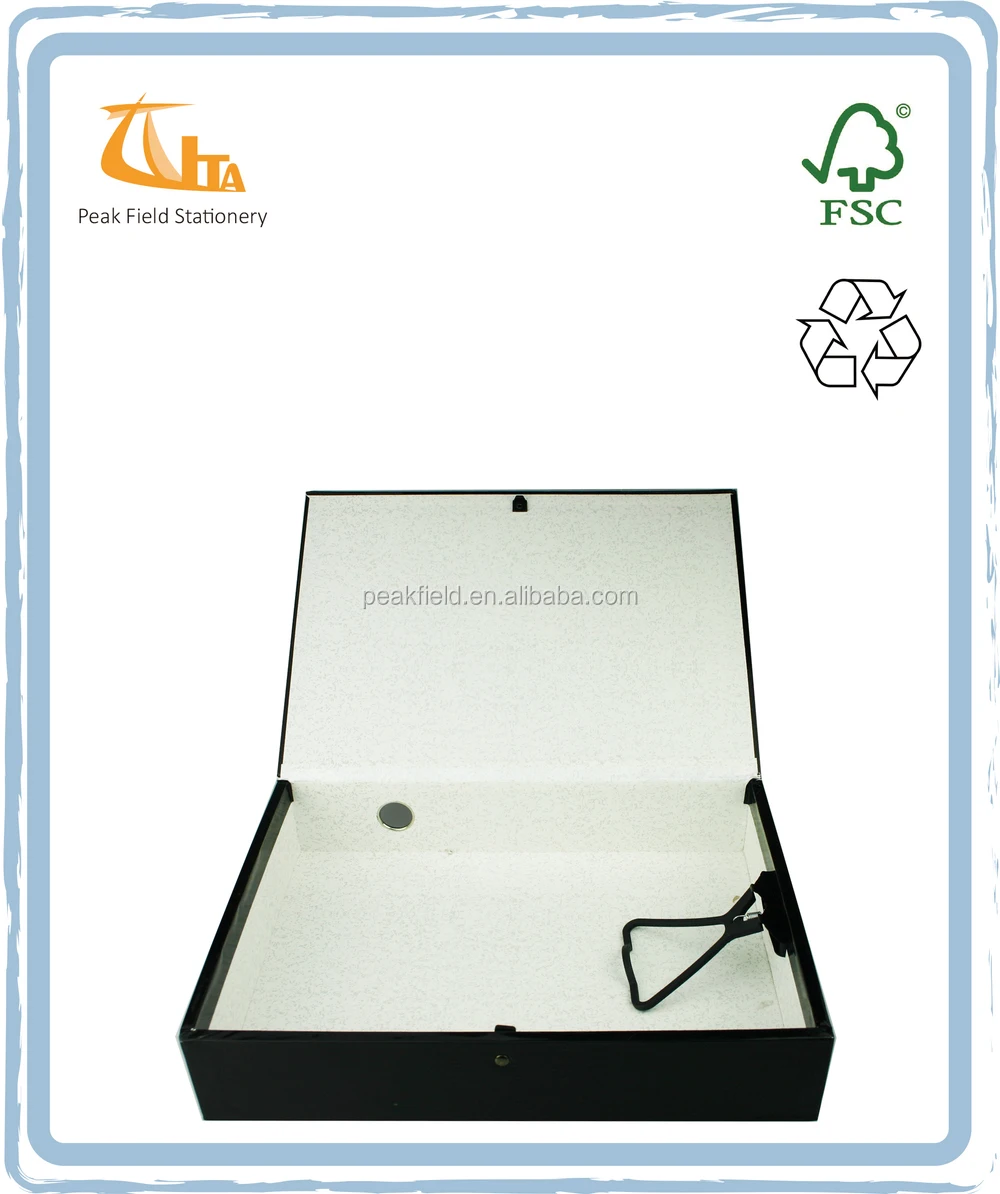 Black Color File Folders With Cardboard Magazine File Boxes Buy