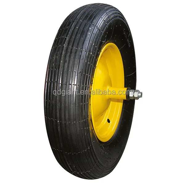 thick metal rim wheelbarrow wheel 3.50-8