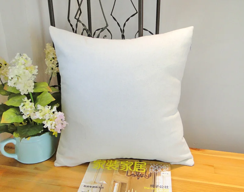 plain white pillow