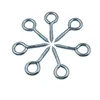 alibaba golden wholesale zinc plated rusty-resistant screw eyes closed screw ceiling Hook with sharp threading 6x60mm