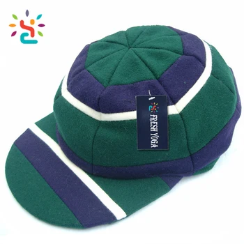 Mens Custom 100 Polyester Cricket Cap Double Colour Mens Custom 100 Polyester Cricket Cap