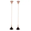 Stainless Steel Rose Gold Fashion Earring Designs New Model Women Jewelry Drop Earring