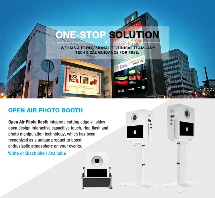Portable photo booth kiosk