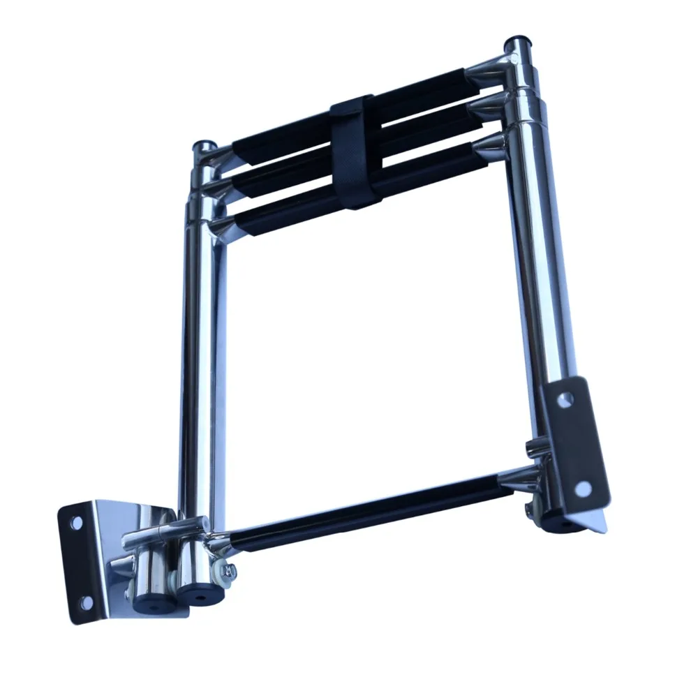 Best Boat Stainless Steel Telescoping Transom Mount Ladder For Marine