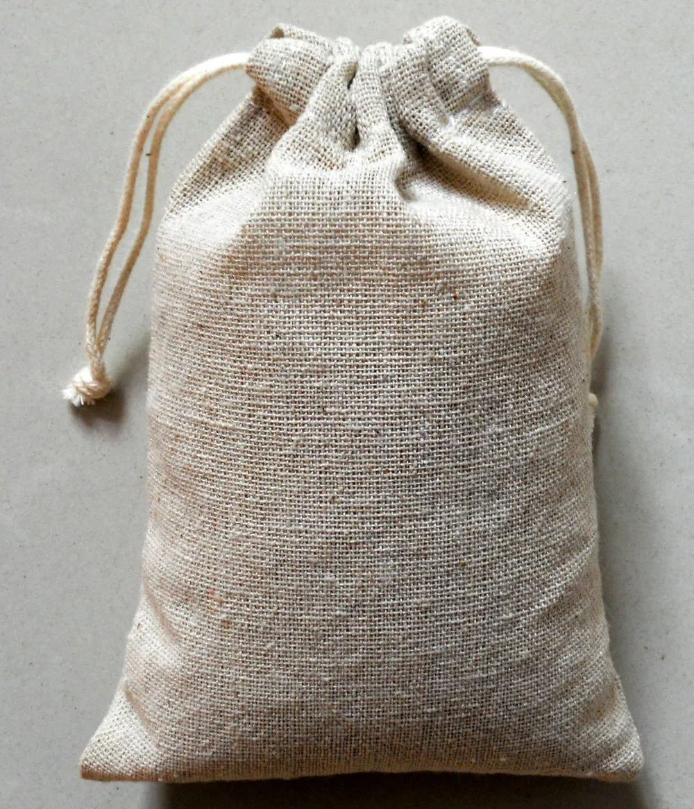 批发定制棉 & 黄麻抽绳袋,廉价亚麻黄麻抽绳袋,包装袋棉黄麻混纺织物