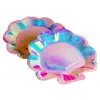 Shell shape Colorful Eco Friendly Custom Mold Paper Plates for Wedding