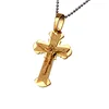 New Design Cross Square with Crystal Jewelry Brass Charm 18k Gold Pendant